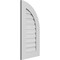 Ekena Millwork Quarter Round Top Right Surface Mount PVC Gable Vent w/ 3-1/2"W x 1"P Standard Frame, 16"W x 32"H GVPQR16X3201SF - alternate 3